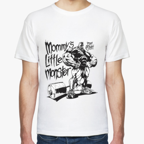 Футболка с принтом Mommy's little monster