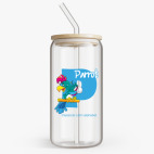 Банка с бамбуковой крышкой