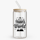 Банка с бамбуковой крышкой
