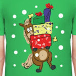 Новогодняя лошадь с подарками