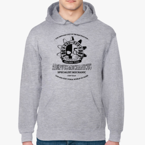 Толстовка худи с принтом Адептус Механикус