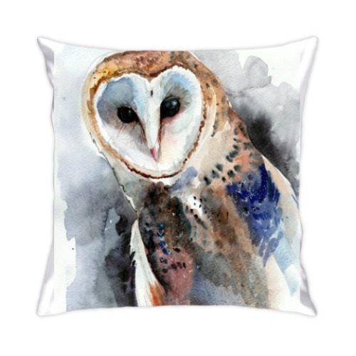 Подушка с принтом Сова