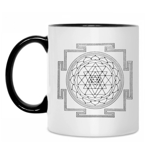 Кружка с принтом Шри Янтра