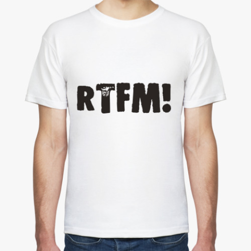 Футболка с принтом rtfm