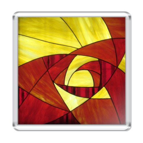 Магнит с принтом Калейдоскоп осенний