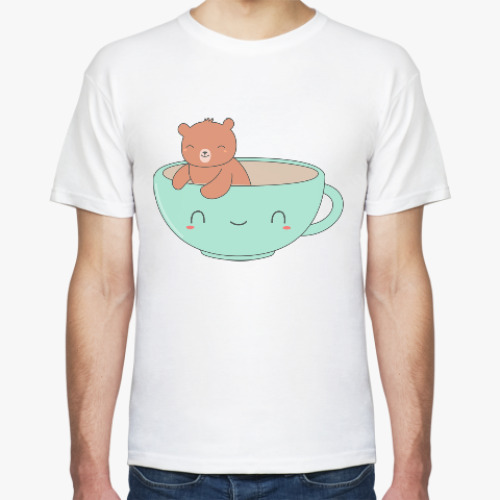 Футболка с принтом Медведь