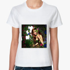 Женская футболка, белая