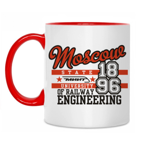 Кружка с принтом МИИТ