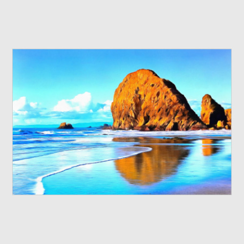 Постер с принтом Пляж