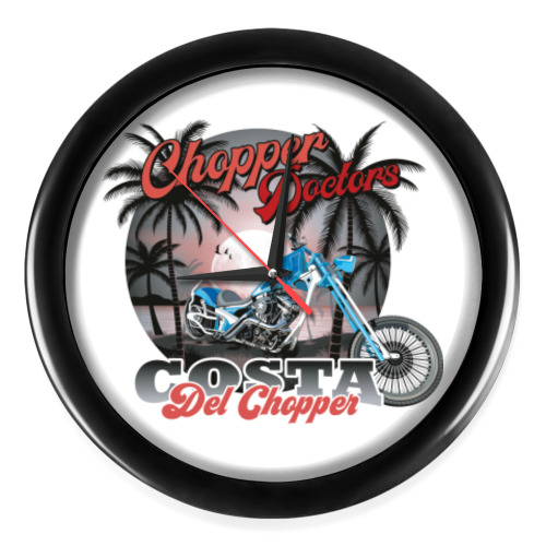 Настенные часы с принтом Chopper Doctors World