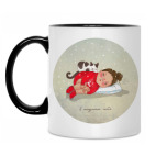 Кружка двухцветная