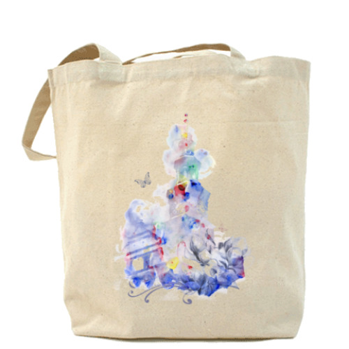 Сумка шоппер с принтом Европа