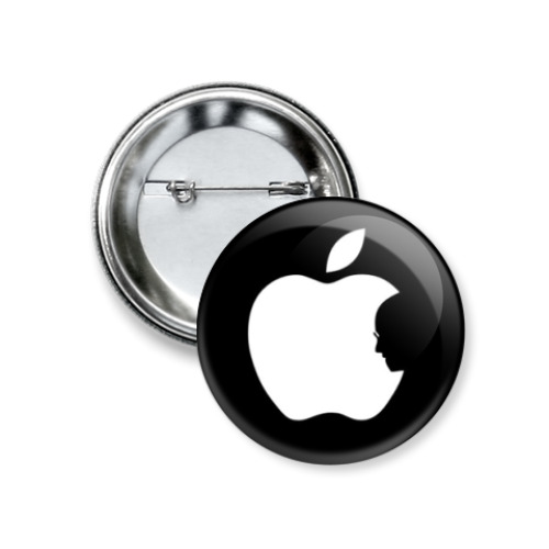 Значок 37мм с принтом Steve Jobs