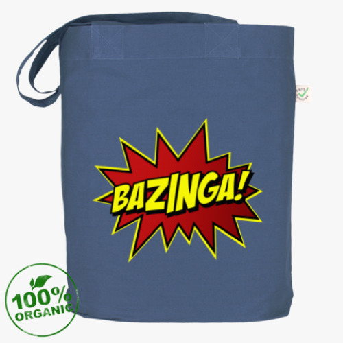 Сумка шоппер с принтом Bazinga!