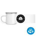 Кружка металлическая белая (круговая запечатка)