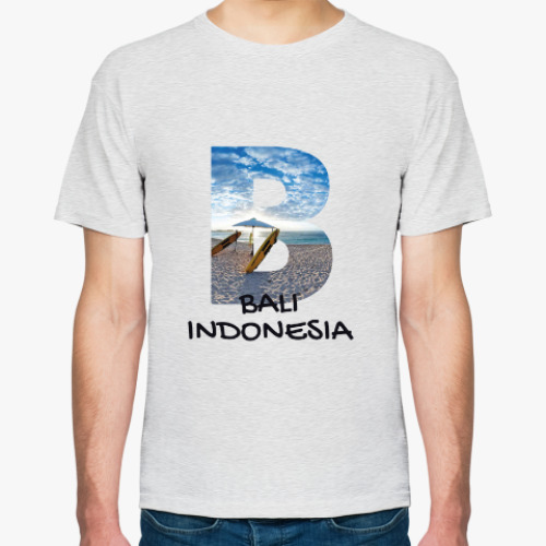 Футболка с принтом Океан, Бали, Индонезия