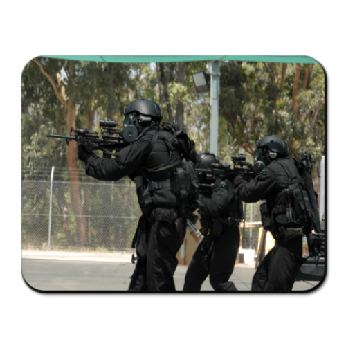 Коврик для мыши с принтом  спецназ