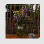 Букет на скамье