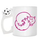 Кружка с футбольным мячиком