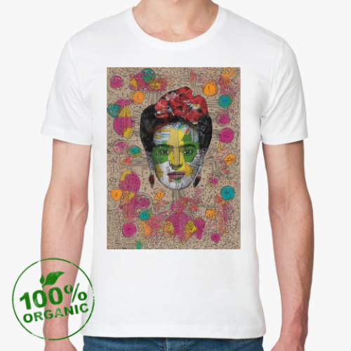 Футболка из органик-хлопка с принтом Фрида