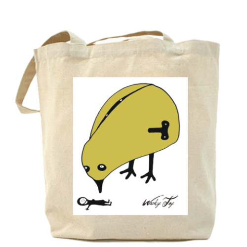 Сумка шоппер с принтом Заводной цыпленок