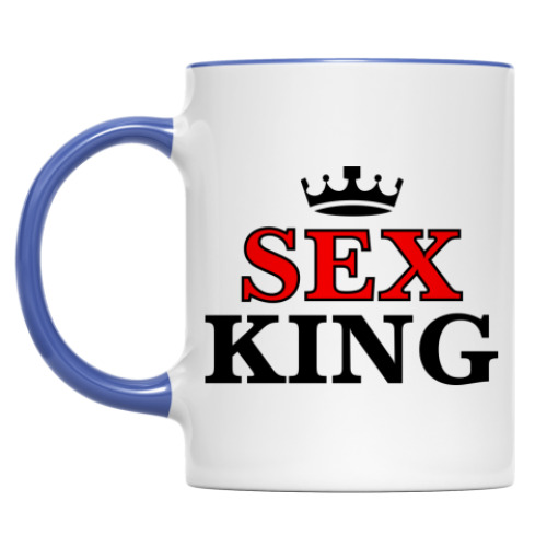 Кружка с принтом Sex king