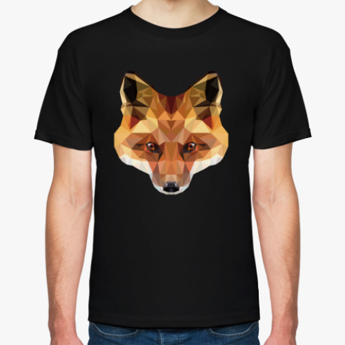 Футболка с принтом Low Poly Fox (Лиса)