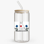 Банка с бамбуковой крышкой