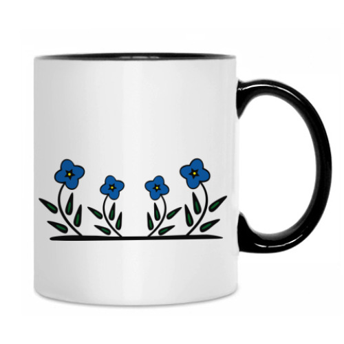 Кружка с принтом Кот и сердце