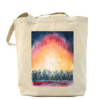 Закат в зимнем лесу