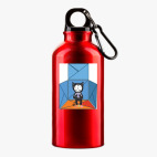 Металлическая бутылка 400 мл UV-DTF