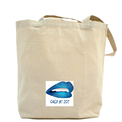 Сумка шоппер с принтом Cold as ice