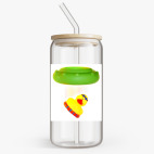 Банка с бамбуковой крышкой