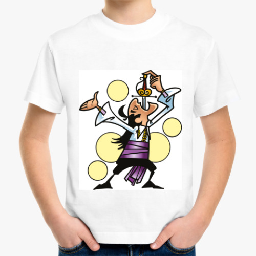 Детская футболка с принтом   'Глотатель ножей'