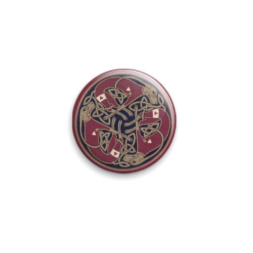 Значок 25мм с принтом IRISH