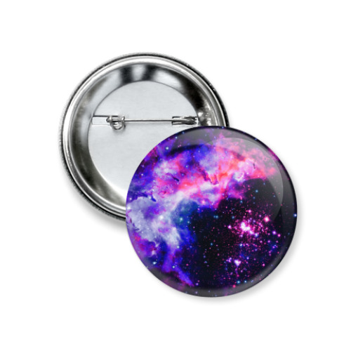 Значок 37мм с принтом Космос