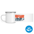 Кружка металлическая белая (круговая запечатка)