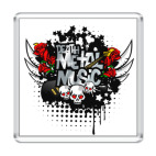 Магнит 6.5 x 6.5 см death metal