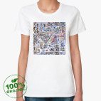 Женская футболка органик