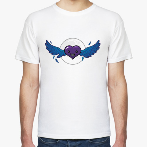 Футболка с принтом сердце-вампир