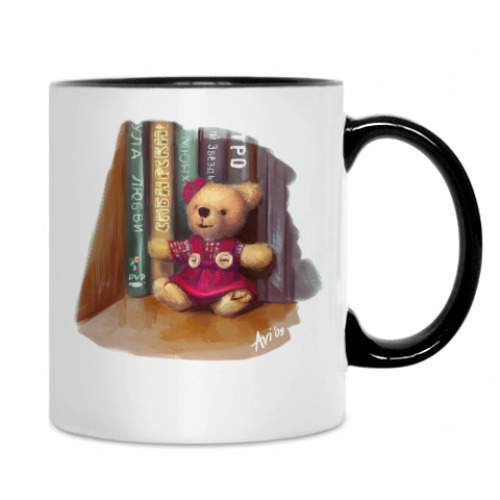 Кружка с принтом Мишка