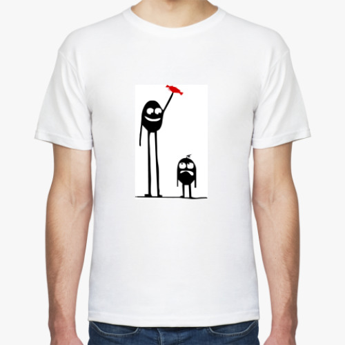 Футболка с принтом  Дай конфету