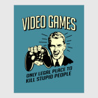 Постер 40 х 50 см Video Games