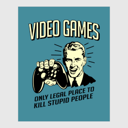 Постер с принтом Video Games