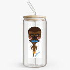 Банка с бамбуковой крышкой