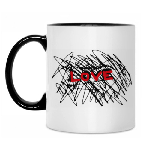 Кружка с принтом Love