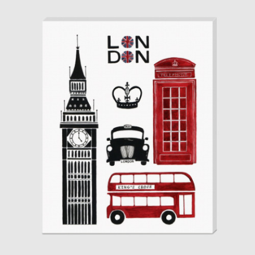 Холст с принтом Лондон