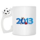 Кружка с футбольным мячиком