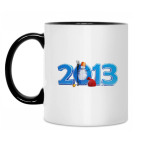 Кружка двухцветная