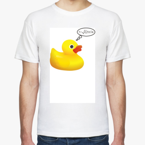 Футболка с принтом Smart duck
